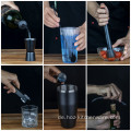 Doppel -Cocktail -Shaker -Set mit Ständer